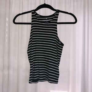American Eagle Striped Crop Top Barely Worn